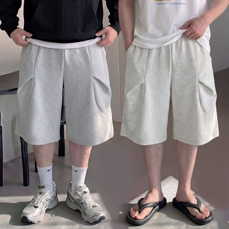 1+1 7부반바지 회색반바지 남자버뮤다팬츠 벌룬팬츠