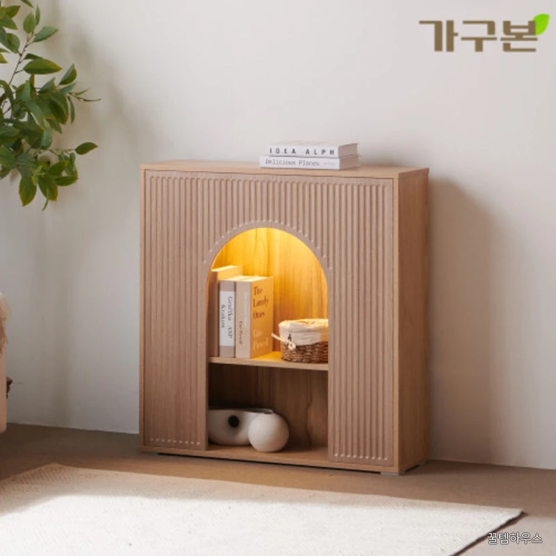 이본 인테리어벽난로 벽난로모형 선반 조명 상세 이미지 2