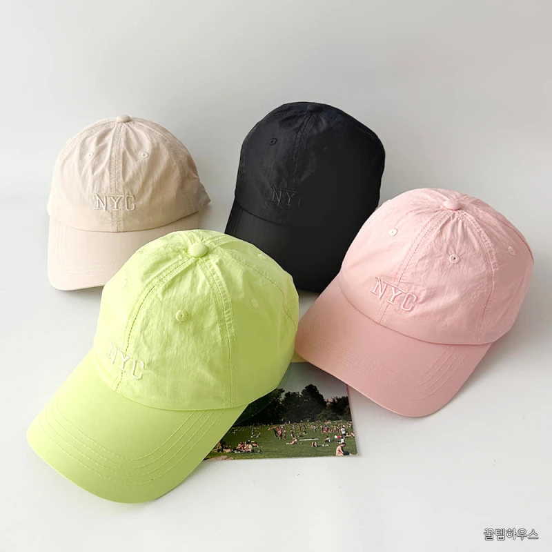 자수 바수락 나일론 무지 면 볼캡 여자 남자 볼캡 상세 이미지 4