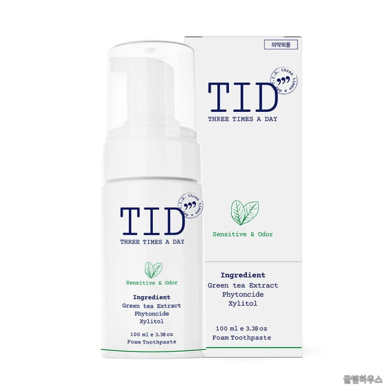 티드클린 케어 입냄새 충치예방 전용 거품치약 세정제 자연유래 의약외품 100ml, 1개 상세 이미지 2