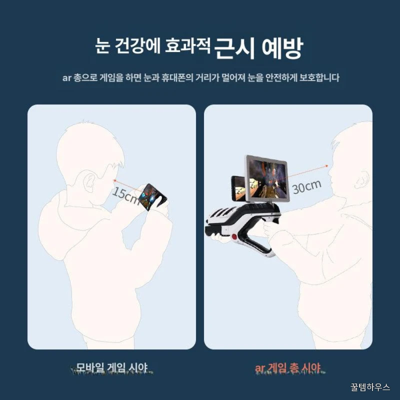 빔프로젝트게임기 가상 총 가정용 스크린 디럭스판 AR + DIY 망원경 배터리 포함 상세 이미지 5