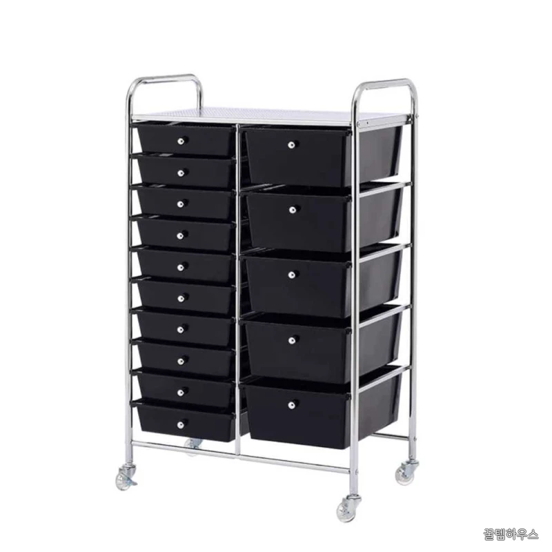 츄레이 미용실 이동식 네일샵 용품 보관 수납함 6단 상세 이미지 4