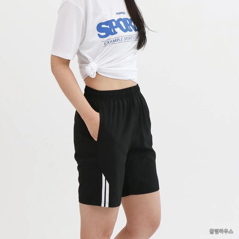 여름 빅사이즈 밴딩 반바지 운동 냉감바지 상세 이미지 7