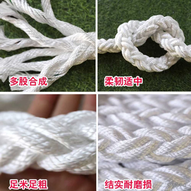 해양 로프 선박용 코팅 닻줄 꼬임줄 화물 결속 밧줄 10mm x 100m (3합) 상세 이미지 2