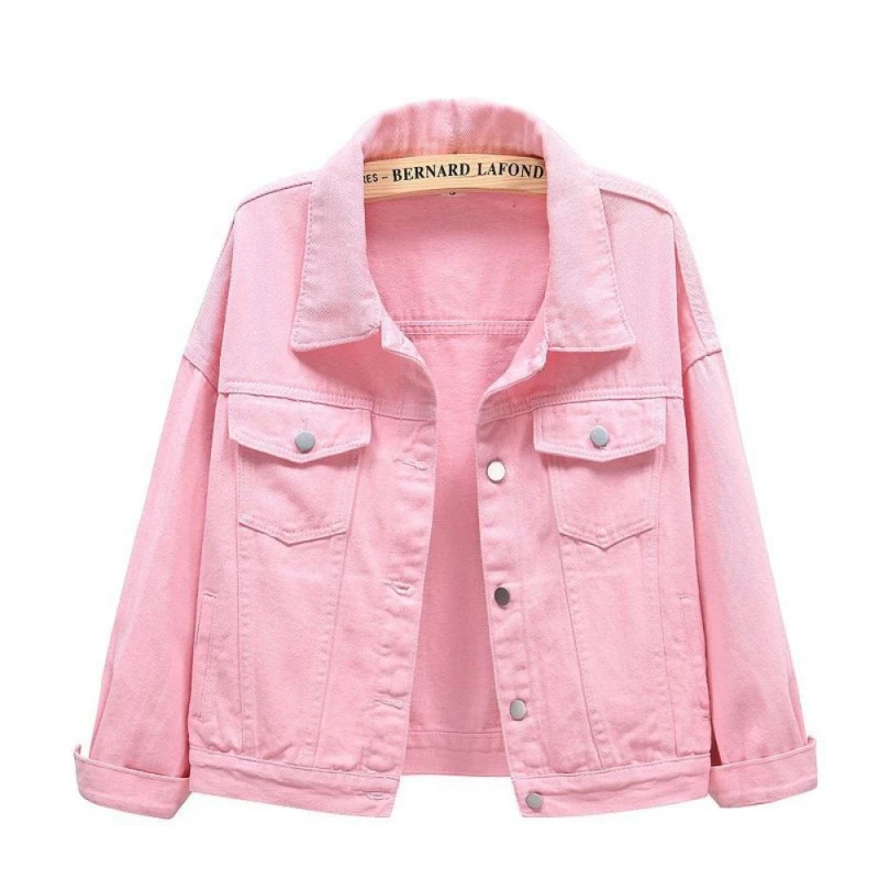 루즈핏 반팔 여성캐주얼자켓 오버핏 아우터 옐로우 바람막이 청자켓 간절기 린넨 재킷 여름 핑크 S