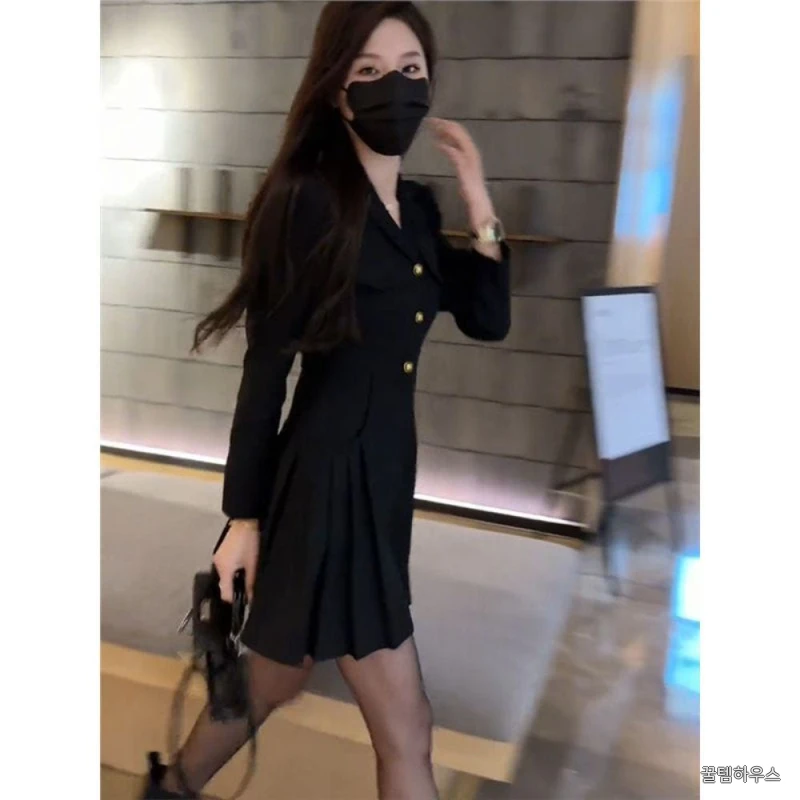 미니원피스 하객룩 오피스 데이트룩 슬림핏 파티룩 연말룩 원피스정장 원피스 상세 이미지 4