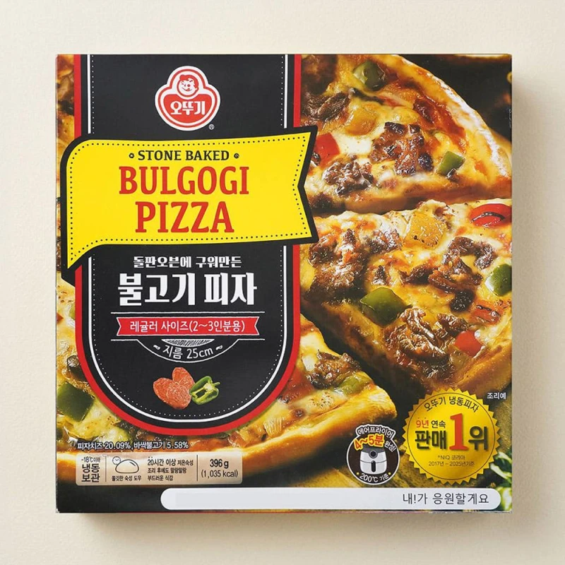 메가마트 오뚜기 불고기 피자 396g