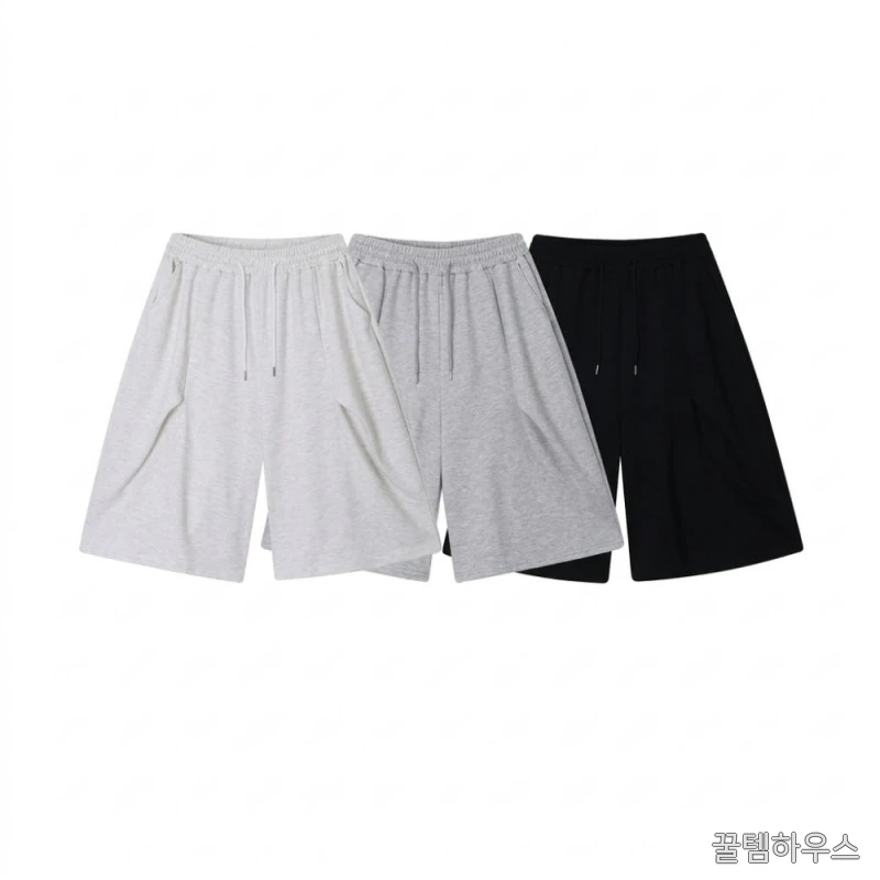 1+1 7부반바지 회색반바지 남자버뮤다팬츠 벌룬팬츠 상세 이미지 5