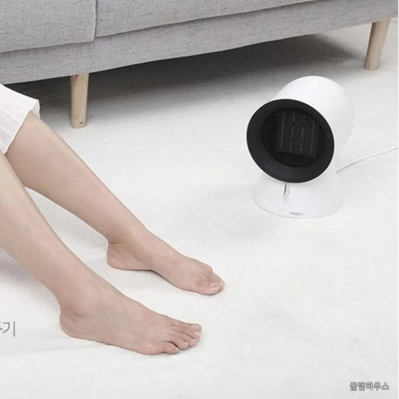 캠핑 가정용 휴대용 탁상용 소형 사무실 전기 마카롱 히터 미니 온풍기 팬히터 난로 상세 이미지 5