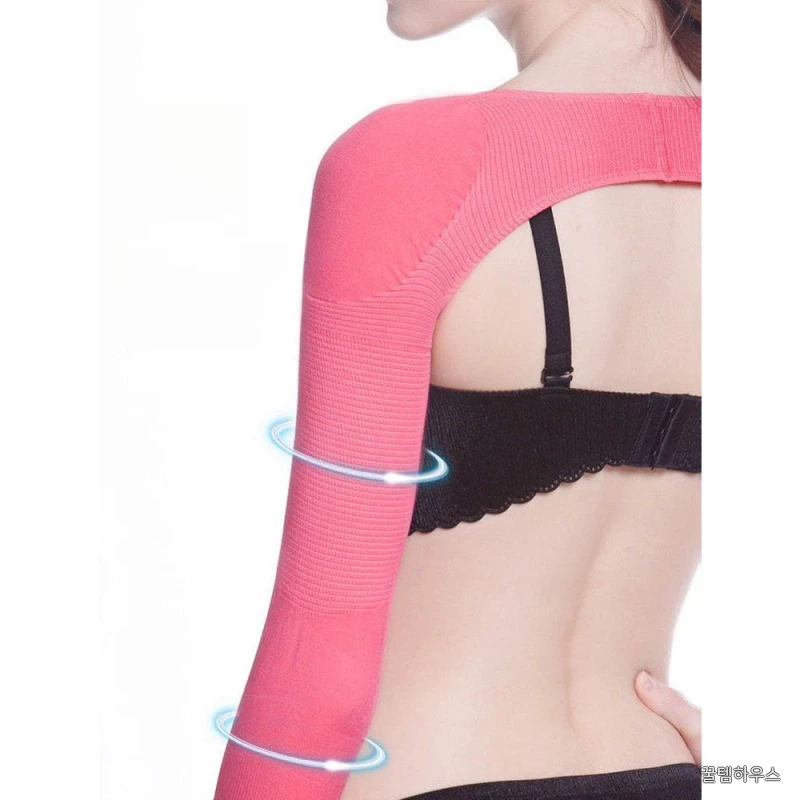 팔뚝살 소매토시 보정토시 팔날개살 보정속옷 바디쉐이퍼 여자 압박 인견 몸매보정 여성 뱃살 로즈 레드 M 상세 이미지 6