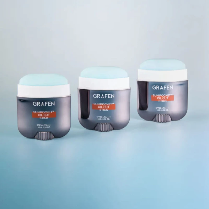 [개기름OFF] 그라펜 노세범선스틱 번들케어 오일컷선포켓 SPF50+ 15g, 3개