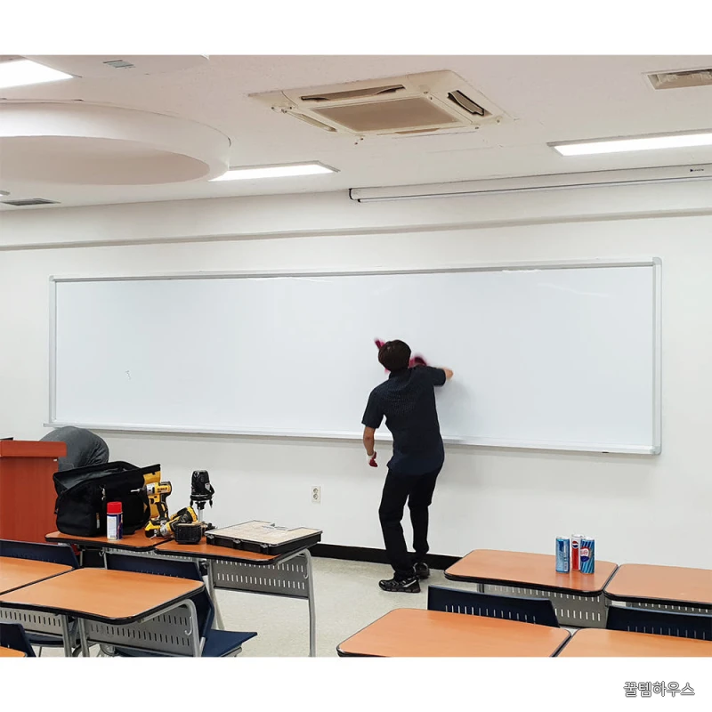 칠판 설치 - 인천 부천 김포 고양 학원 학교 공공기관 대형 화이트보드 시공 야간설치가능 상세 이미지 4