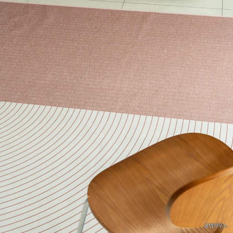 아치 라인 여름 러그 방수 카페트 더스티핑크, 200x270cm 상세 이미지 5