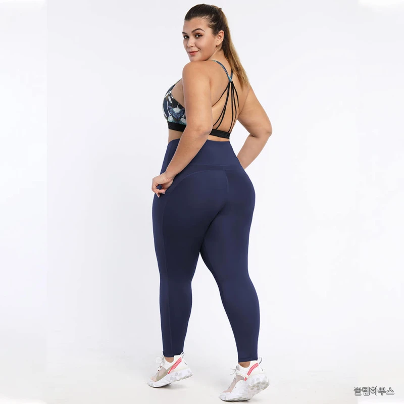 빅사이즈 사이드포켓 여자레깅스 헬스 요가복 B01 상세 이미지 4