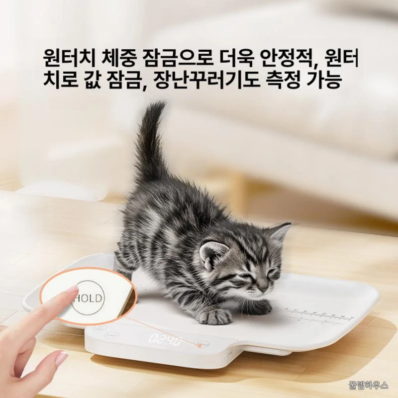 펫용 저울 강아지 고양이 체중 측정기 정밀 체중계 반려동물 건강관리 스마트 무게재기 상세 이미지 3