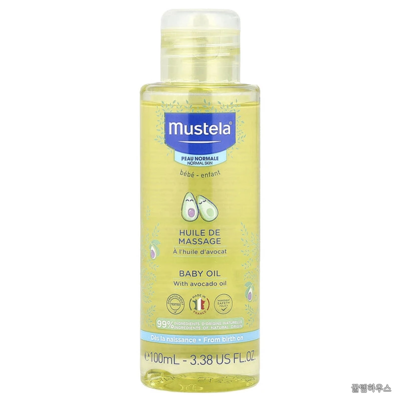 아보카도오일 함유 베이비 오일 100ml, 6개 상세 이미지 2