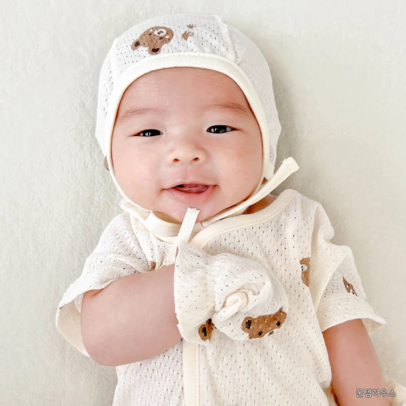 오가닉 메쉬 아기 신생아 손싸개 여름 뱀 상세 이미지 3