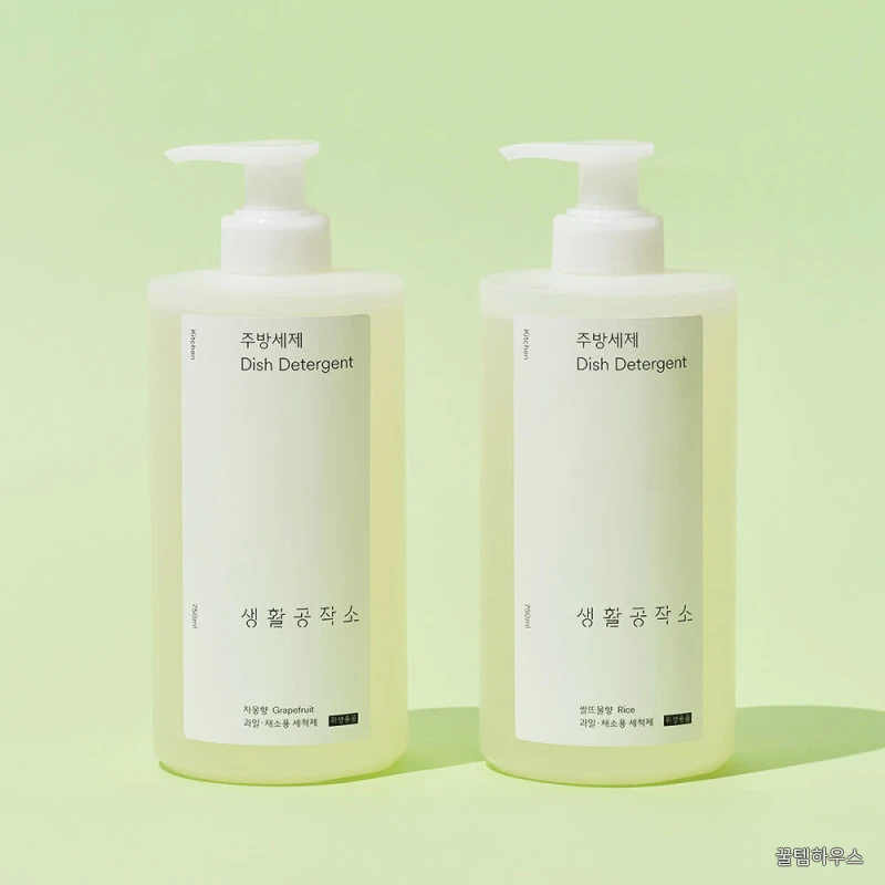 친환경 주방세제 대용량 설거지세제 텀블러세척 750ml 4개 상세 이미지 2