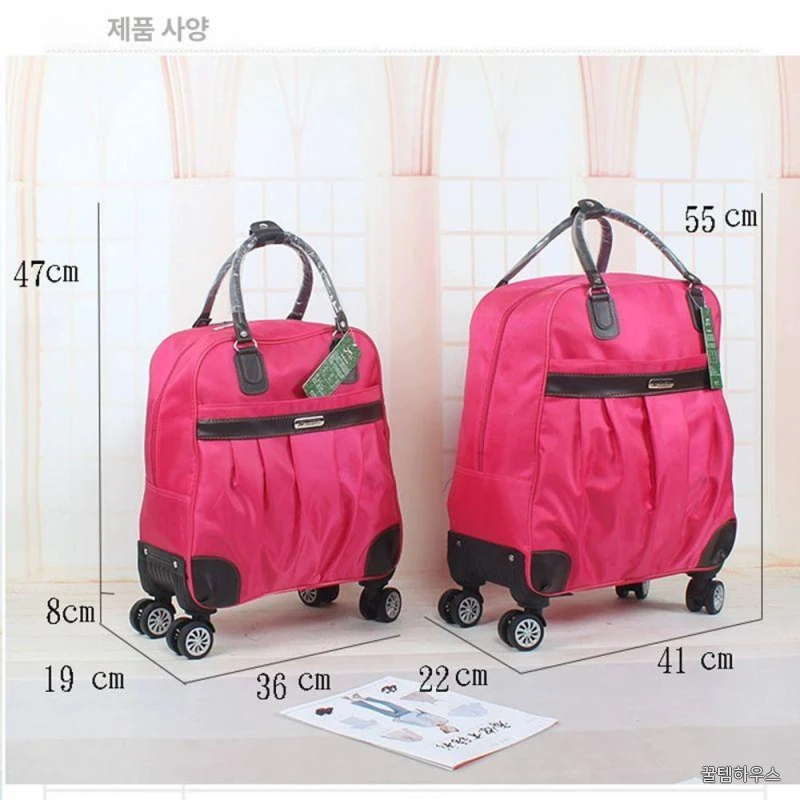 바퀴달린가방 1박2일여행가방 여성 미디엄 대용량 이동식 수하물 휴가 상세 이미지 4