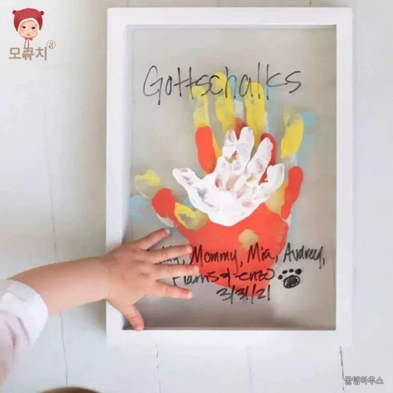 핸드프린팅 손도장 선물 기념 장식 가족액자 인테리어 프레임 사이즈 추억 아크릴 상세 이미지 5