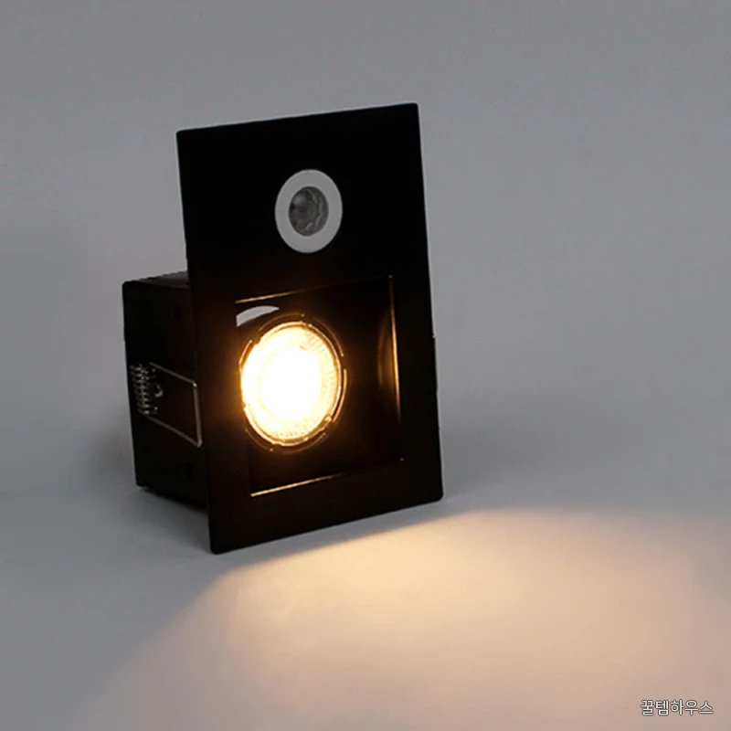 LED 매입 센서등 11.5cm(타공사이즈) MR16 사각 현관 센서조명 상세 이미지 4