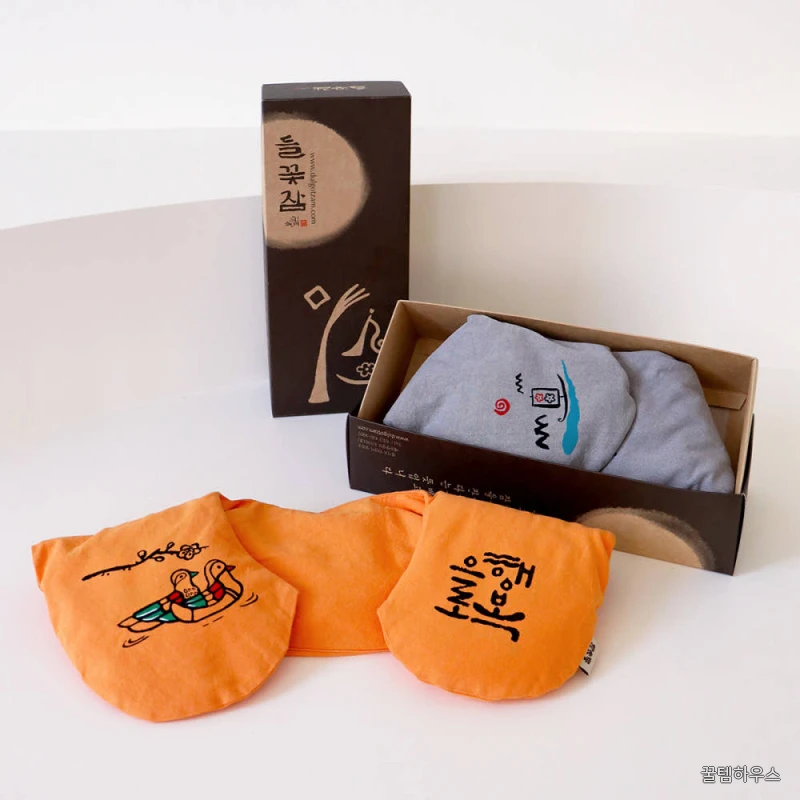 어깨 찜질팩 원앙 온열 팥찜질 황토색 상세 이미지 9