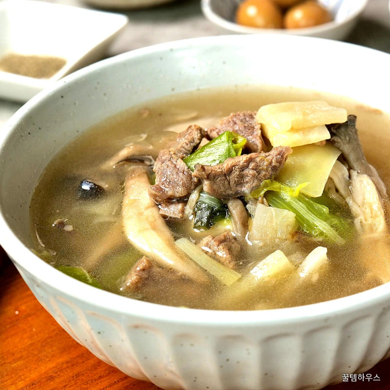 국 찌개 밀키트 5팩 (10인분) 미역국 된장 김치찌개 육개장 소고기무국 세트 상세 이미지 3