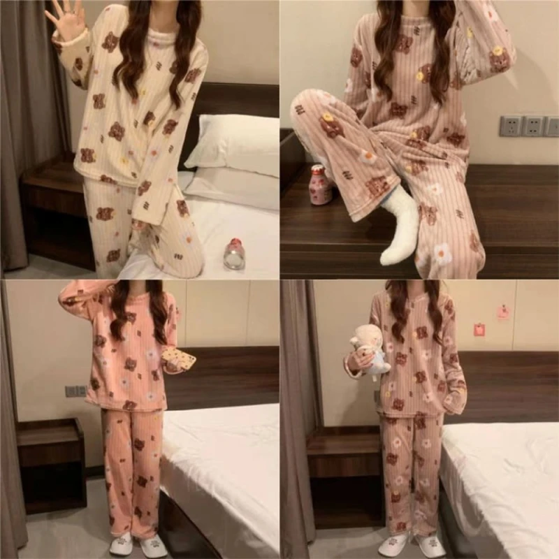 겨울 극세사 수면 파자마