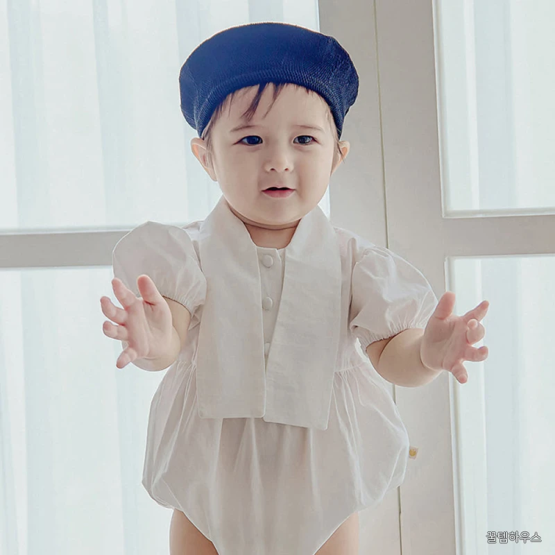 남아 백일 돌잔치 촬영의상 하객룩 타이 반팔 바디슈트 상세 이미지 9