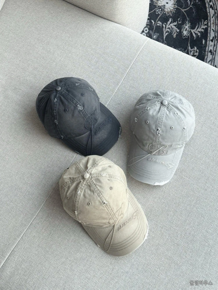 빈티지 워싱 데미지 볼캡 [4COLOR] 상세 이미지 9