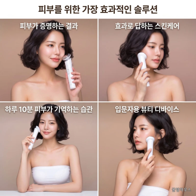 펄케어 뉴소닉 뷰티 디바이스 고주파 마사지기 얼굴 기계 갈바닉 홈케어 1개 상세 이미지 9
