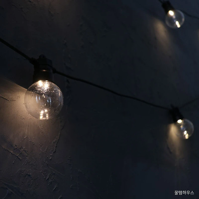 LED 태양광 줄조명 트리전구 태양열 화이트 상세 이미지 2