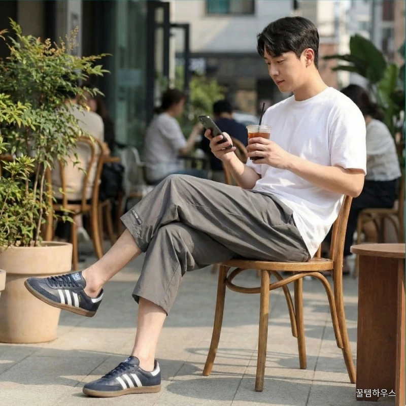 남자 러닝 산책 배달 쿨링 7부 아이스 반바지 상세 이미지 2