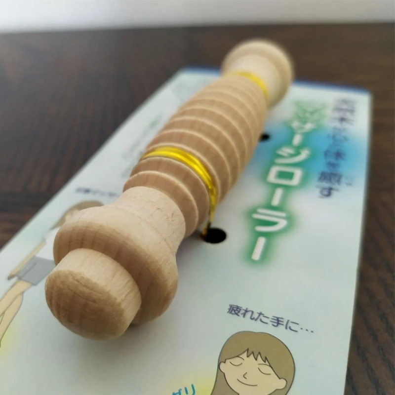 우드 경락 롤러 발마사지기