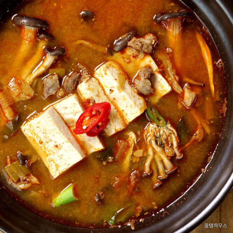 국 찌개 밀키트 5팩 (10인분) 미역국 된장 김치찌개 육개장 소고기무국 세트 상세 이미지 4