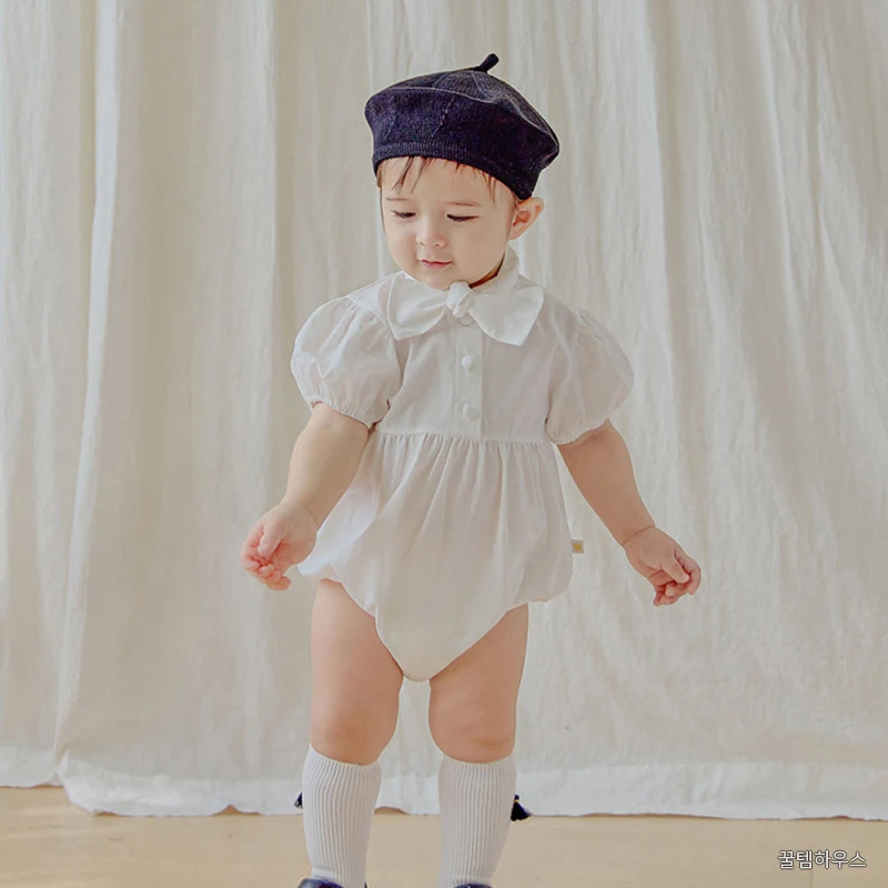 남아 백일 돌잔치 촬영의상 하객룩 타이 반팔 바디슈트 상세 이미지 3