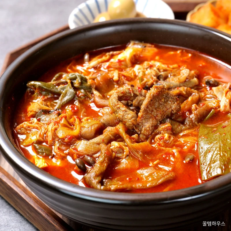 국 찌개 밀키트 5팩 (10인분) 미역국 된장 김치찌개 육개장 소고기무국 세트 상세 이미지 6