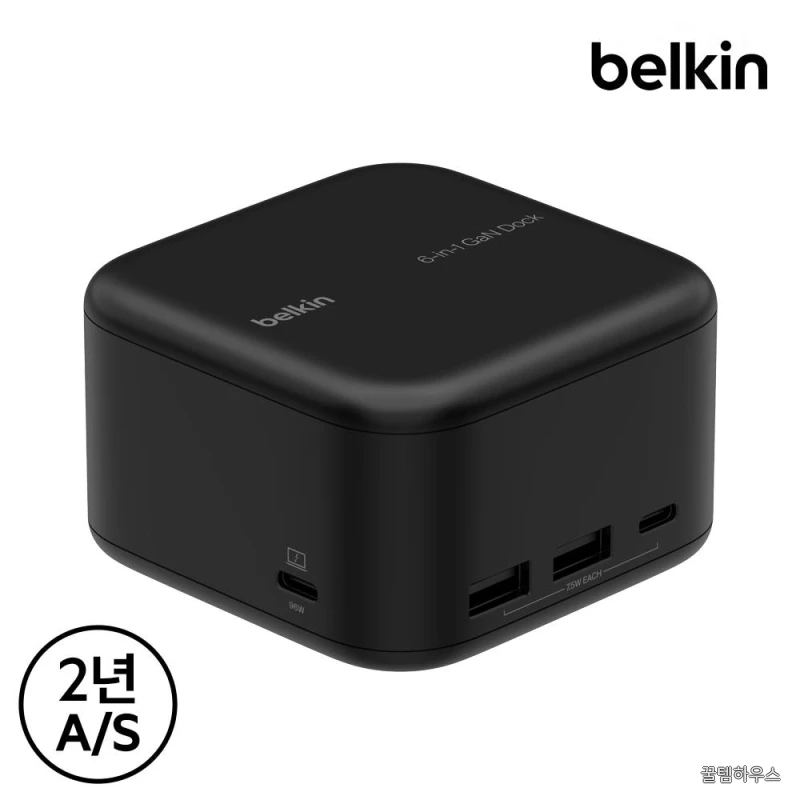 6in1 코어 GaN 독 130W C타입 멀티허브 도킹스테이션 4K 기가비트 이더넷 INC018 맥북 에어 M5 갤럭시북6 프로 호환 상세 이미지 4