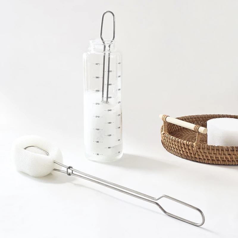 길쭉한 물병 세척솔 33cm