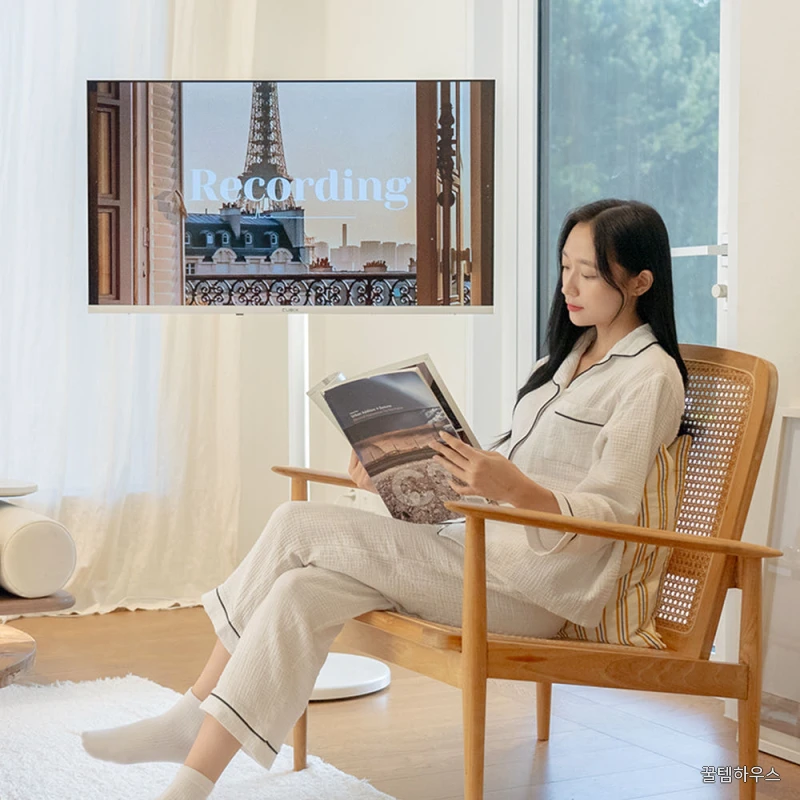 삼탠바이미 화이트에디션 스마트티비 이동식tv X1시리즈 셋트 101cm(40인치 TV), FHD QLED, 자가설치 상세 이미지 3