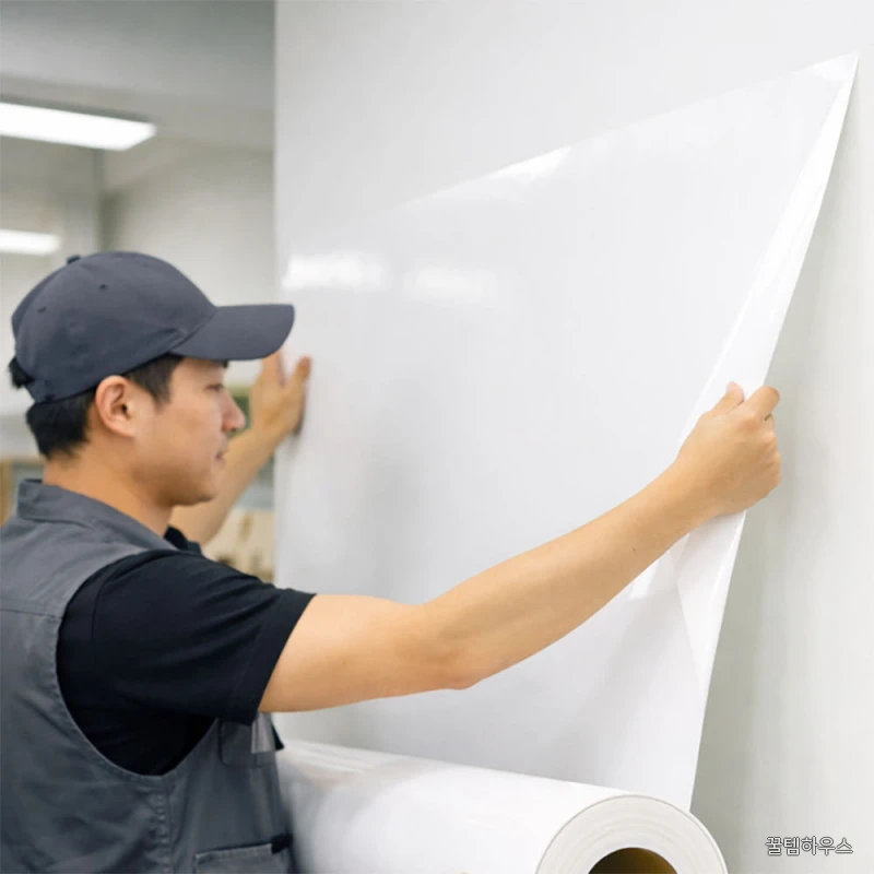 시트지 시공 설치 - 서울 전지역 화이트보드시트지 칠판 리모델링 야간작업가능 상세 이미지 2