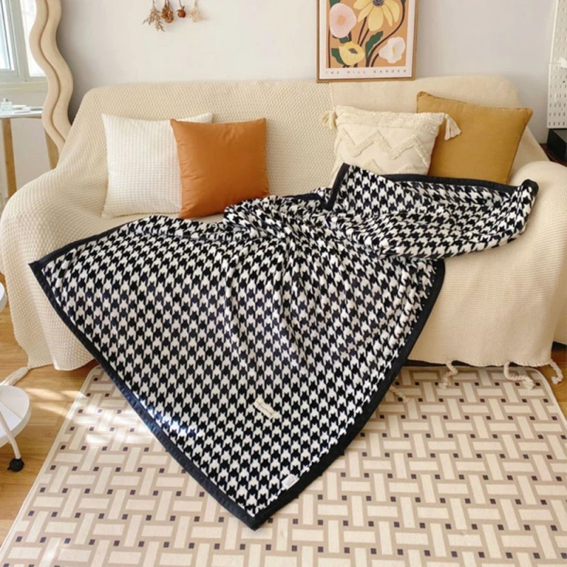극세사 체크 소파 담요 블랭킷 100X150CM