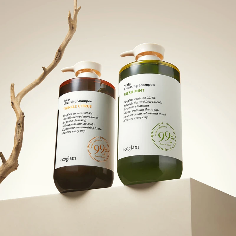 에코글램 스칼프 두피 클렌징 단백질 천연 샴푸 1000ml 프레쉬 민트,시트러스