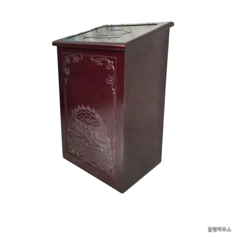 불전함 복전함 월넛 법당 공양함 선반 불교용품 부처상 사원 불단 법단 사찰용 제단 상세 이미지 7