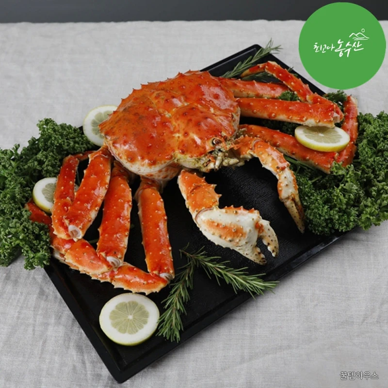 러시아 동해 속초 활 대왕 블루 킹크랩 자숙 선어 활어 1kg 시세 싯가 홈파티음식배달 상세 이미지 3