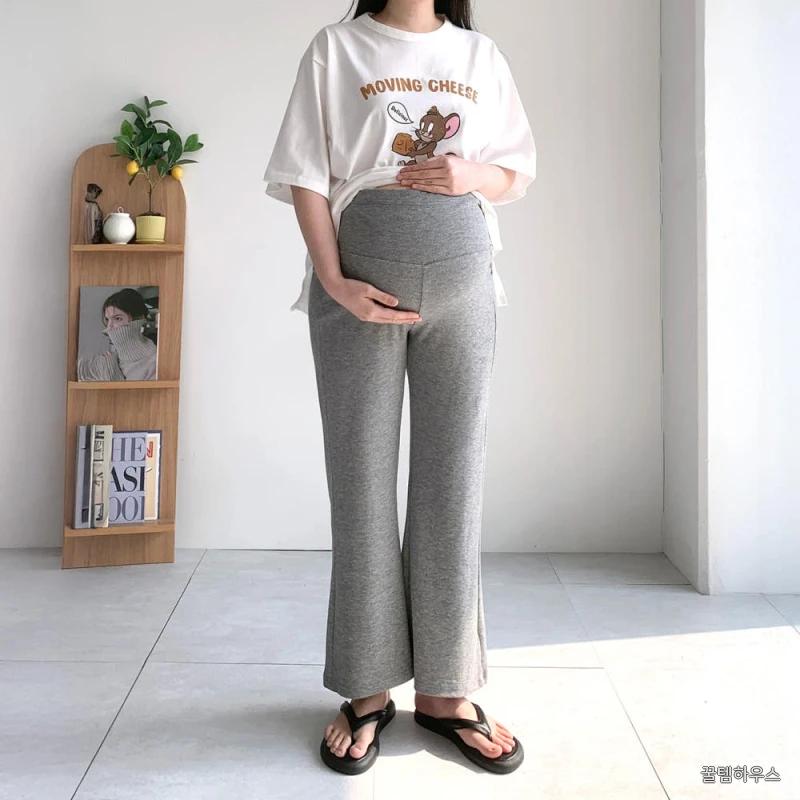 쫀쫀 나팔 임산부바지 만삭 조리원바지 상세 이미지 2