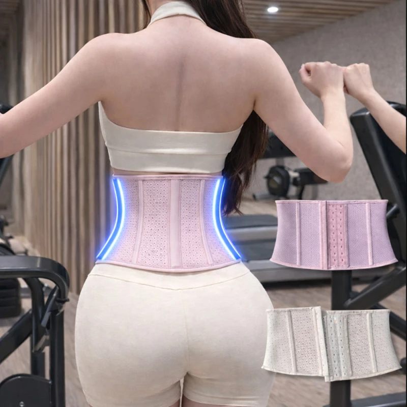 흉곽 코르셋 허리보호대 복대 헬스 운동 흉통줄이기 얇은 미니