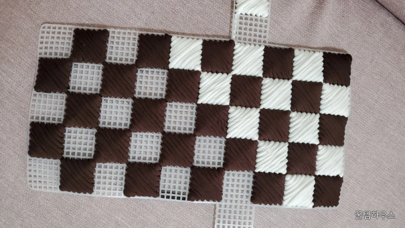 DIY 손뜨개 코바늘 뜨개질 망뜨개 망스티치 가방 만들기 키트 패키지 상세 이미지 8