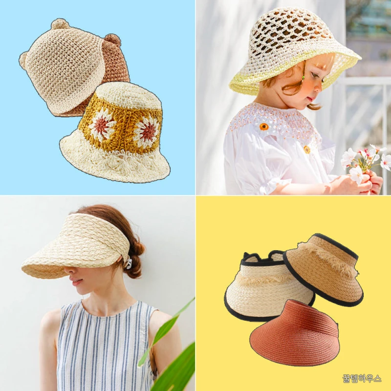채니봉봉x채니우먼 여름 썸머햇 밀짚모자 썬캡 리미티드 균일가 상세 이미지 2